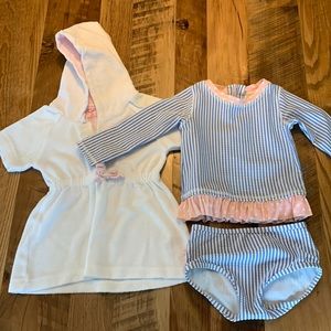 RuffleButts Swimsuit and Coverup